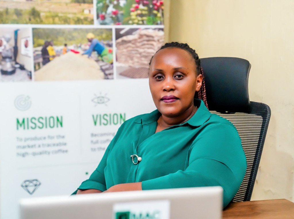 Niyonsaba Jeanne, founder of GMAC Coffee